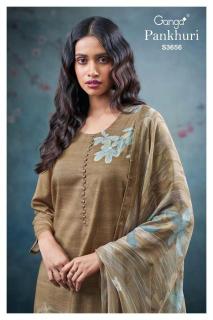 Ganga pankhuri 3656 Dress material for women