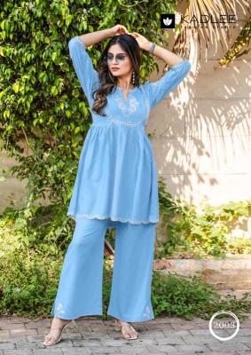 Kadlee helisha coord set  Wholesale Kurti suppliers in Kolkata