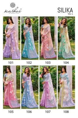 Kashvi silika vol 1 Wholesale sarees in Bangalore