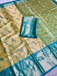 Malhar kanjivaram silk Saree manufacturers in Ahmedabad