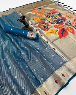 Malhar tissue paithani-vol-3 Indian Saree manufacturers