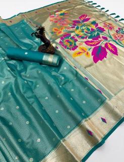 Malhar tissue paithani-vol-3 Indian Saree manufacturers
