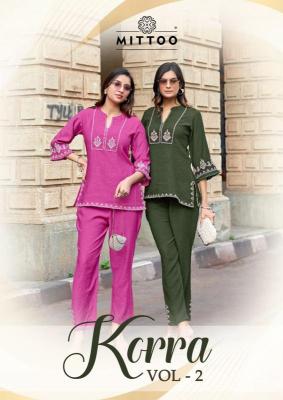 Mittoo korra vol 2 coord set Kurti wholesalers in Ahmedabad