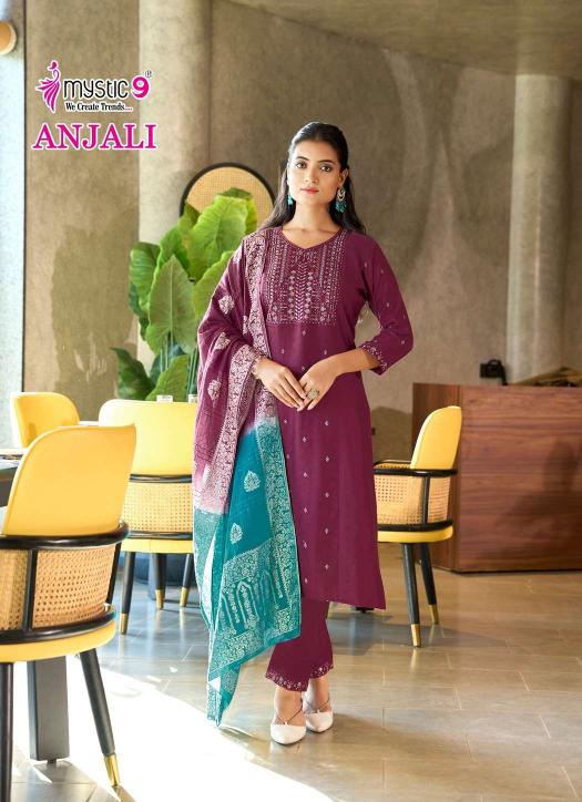 Mystic9 anjali vol 1  Kurti exporters in Hyderabad