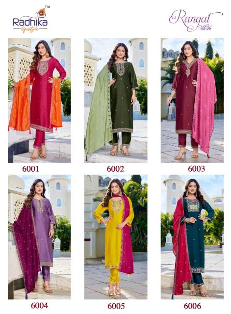 Radhika rangat vol 6 Kurti manufacturer in Ahmedabad