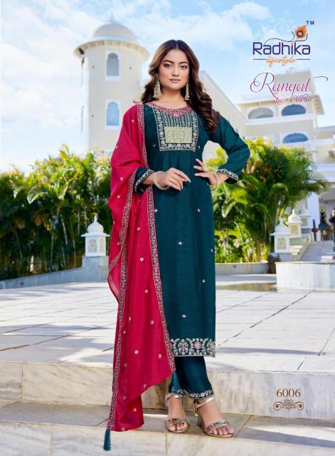 Radhika rangat vol 6 Kurti manufacturer in Ahmedabad