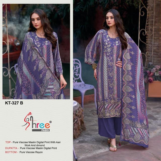 Shree fabs KT - 327 Dress material wholesalers in Ahmedabad