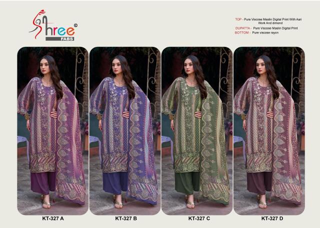 Shree fabs KT - 327 Dress material wholesalers in Ahmedabad