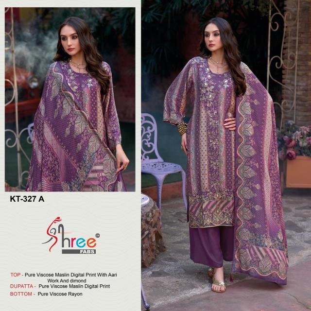 Shree fabs KT - 327 Dress material wholesalers in Ahmedabad
