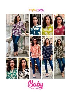 Tips & tops baby vol 8 Bollywood style kurtis wholesale in Mumbai