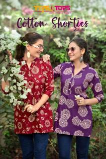 Tips & tops cotton shorties vol 9 Kurti Wholesale textile market in Ahmedabad