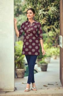 Tips & tops cotton shorties vol 9 Kurti Wholesale textile market in Ahmedabad