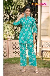 Tips & tops cotton trends vol 3 coord set Kurti suppliers in Ahmedabad