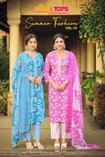 Tips & tops summer fashion vol 10 Kurti exporters India