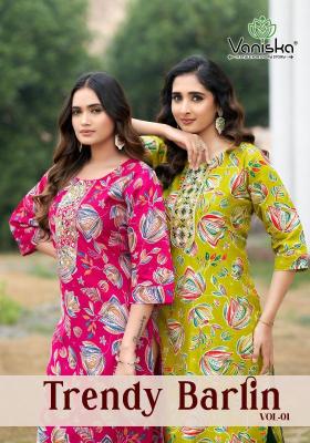 Vaniska trendy barlin vol 1 Kurti manufacturers in Kolkata