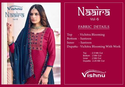 Vishnu naaira vol 6 Wholesale dress materials online