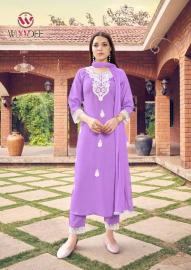 Woodee white lotus vol-2 Traditional kurtis in Ahmedabad