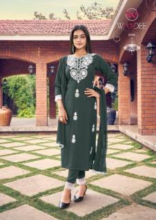Woodee white lotus vol-2 Traditional kurtis in Ahmedabad