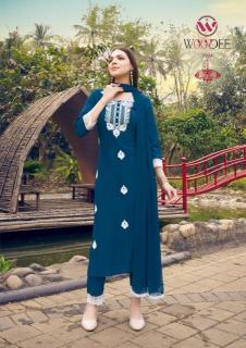 Woodee white lotus vol-2 Traditional kurtis in Ahmedabad
