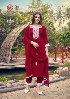 Woodee white lotus vol-2 Traditional kurtis in Ahmedabad