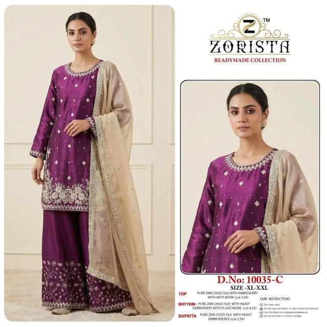 Zorista readymade collection do-no 10035 A to F Salwar kameez exporter in Ahmedabad