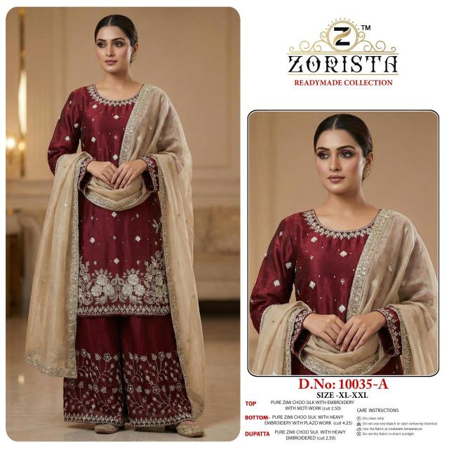 Zorista readymade collection do-no 10035 A to F Salwar kameez exporter in Ahmedabad
