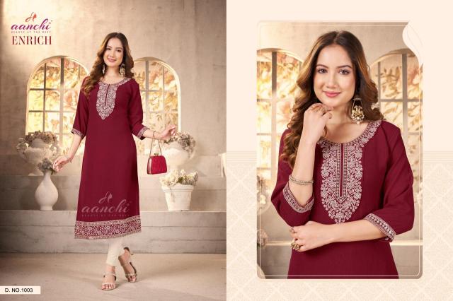 Aanchi enrich Kurti wholesale market in India