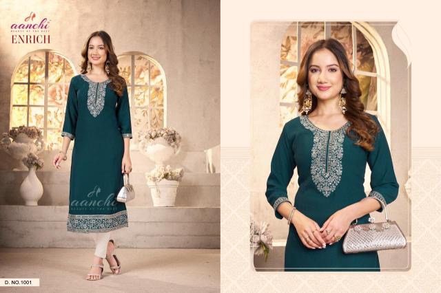Aanchi enrich Kurti wholesale market in India