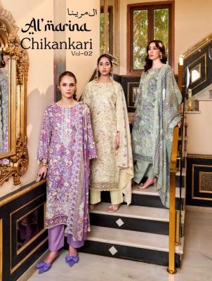 Almarina chikankari vol-2 dress material wholesale market in Maharashtra