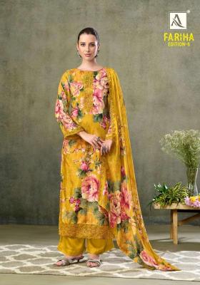 Alok suits fariha edition vol-6 Wholesale dress materials online