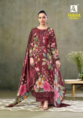 Alok suits fariha edition vol-6 Wholesale dress materials online