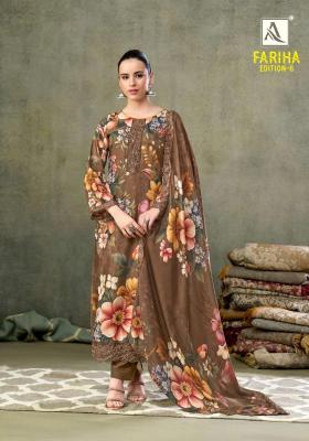 Alok suits fariha edition vol-6 Wholesale dress materials online