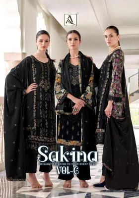 Alok suits sakina vol-6 Hydrabad dress material market
