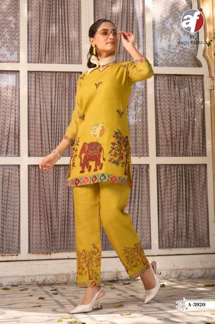Anju fabrics A 3920  Wholesale supplier of kurtis in Hyderabad