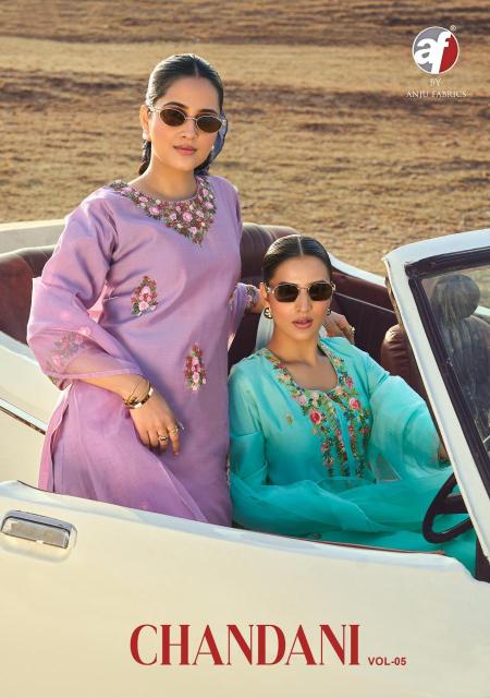 Anju fabrics chandani vol 5 Designer kurti supplier in India