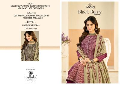 Azara black berry 18 Dress material wholesale market