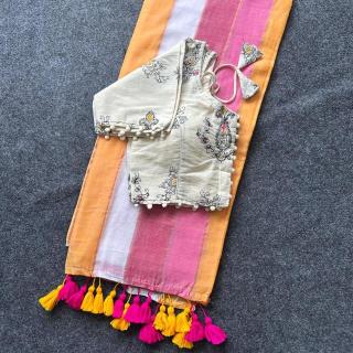 Blousewala mal cotton Wholesale sarees online