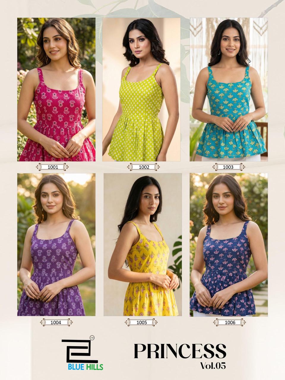 Blue Hills Princess Vol 5 Kurtis at wholesale prices in Delhi