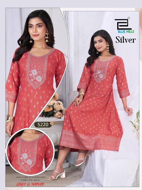 Blue hills silver Kurti suppliers in Kolkata