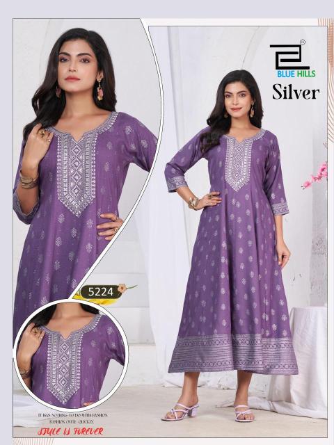 Blue hills silver Kurti suppliers in Kolkata