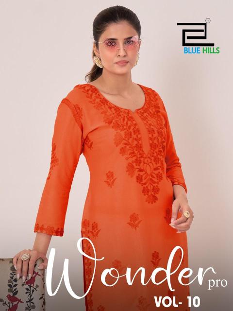 Blue hills wonder pro vol 10 Designer Kurtis wholesale in Hyderabad
