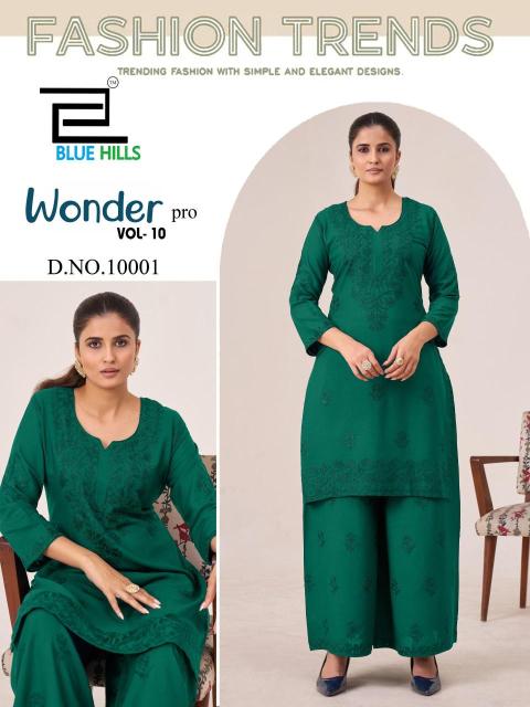 Blue hills wonder pro vol 10 Designer Kurtis wholesale in Hyderabad