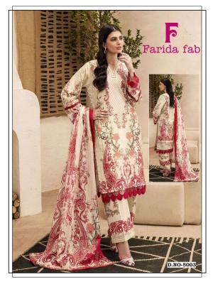 Farida fab ramsha vol- 5  Salwar suit materials manufacturer in Ahmedabad