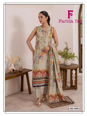 Farida fab ramsha vol- 5  Salwar suit materials manufacturer in Ahmedabad