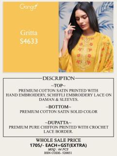Ganga gritta 4633 Dress materials manufacturers in Bhavnagar