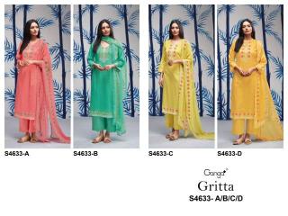 Ganga gritta 4633 Dress materials manufacturers in Bhavnagar