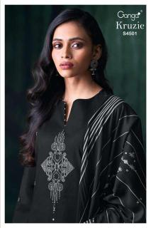 Ganga kruzie 4501 Designer dress materials in Gujarat