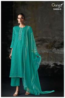 Ganga neliya 4609 Wholesale dress materials in Gujarat