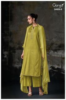 Ganga neliya 4609 Wholesale dress materials in Gujarat