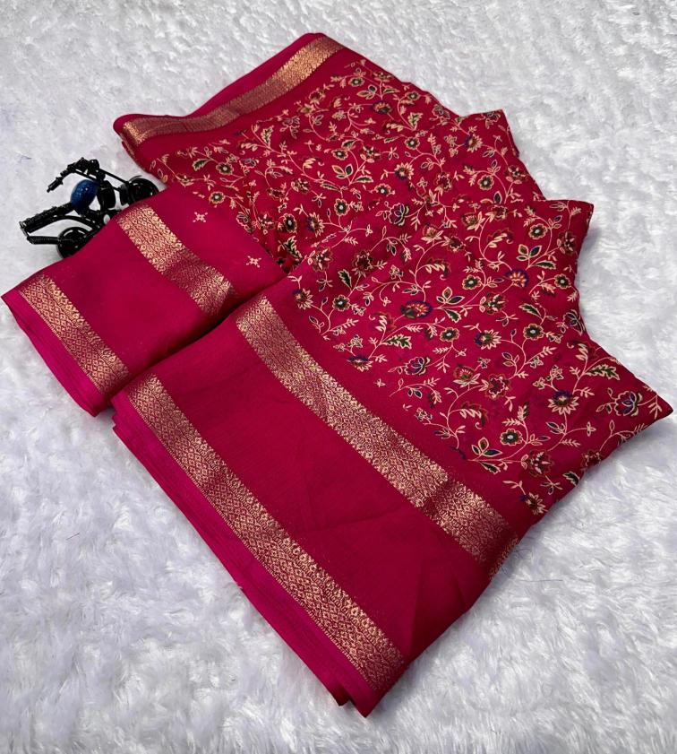 GC marshmellow silk Saree suppliers in Surat